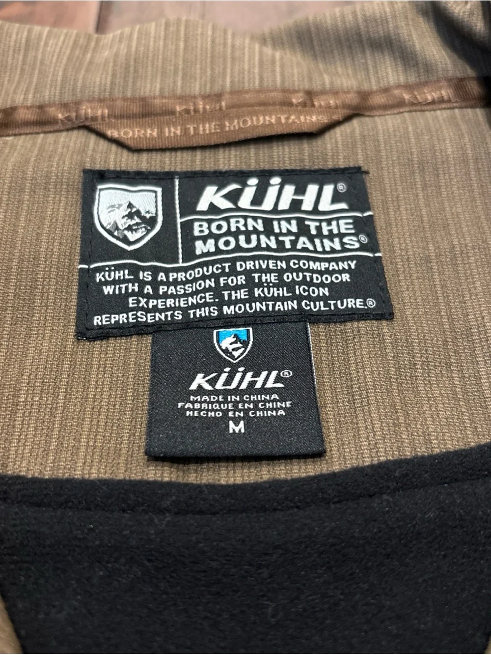 Kuhl Men's Tan Canvas Zip Front Utility Vest